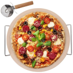 MEGA PIZZA RINKINYS PEILIS + STOVAS + AKMUO 33cm