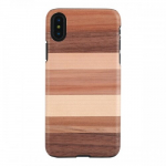 Man & Wood natūralios rudos spalvos dėklas skirtas iPhone XS