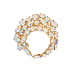 Segė moterims DiamondSky "Crystal Branch (Aurora Borealis)" su Swarovski kristalais