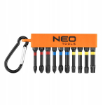 Neo Tools smūginiai antgaliai, 10 vnt., 50mm, 1/4" Hex
