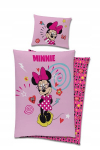 Minnie Mouse patalynės komplektas 140x200cm + 70x90cm, 100% medvilnė