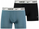 Nike Apatiniai Vyrams Eday Cotton Stretch Trunk 2Pk Black Turquoise KE1085 X29 KE1085 X29/XL