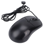 USB laidinė pelė 1200 DPI, ergonominė, 135cm kabelis, juoda