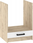 Virtuvinė spintelė orkaitei Meblocross Korfu KOR-07-S60-PK, ąžuolo spalvos/balta