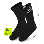 Neopreninės kojinės 5 mm storio (38-39 dydis) &ndash; juodos