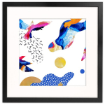 Nuotraukų rėmelis su passe-partout, FRAMAI, juodas rėmelis 40&times;40 cm su passe-partout langu 30&times;30 cm nuotraukai