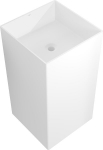 Mexen Xola-2 laisvai pastatomas i&scaron; konglomerato praustuvas 45 x 45 cm, matinė balta - 26594500, 45 x 45 cm