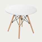 Homla Tavolo apvalus kavos staliukas, baltas, 60 &times; 48 cm