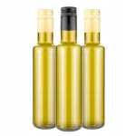 10x Dorica butelka 250ml - stiklinė, alyvuotėms, actui, su kam&scaron;teliu