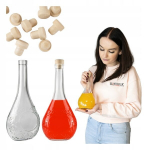 Stiklinė butelis "vynuogienos" 500ml - sultims, vynui, likeriams