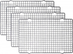Ne&scaron;liamosios vėdinimo lentynos i&scaron; metinio vielo 16" x 10", 4 vnt