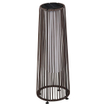 Sodo lempa, lauko lempa, maitinama saulės energija, veikia 8 valandas, automatinis režimas, rotango i&scaron;vaizda, 21,5 x 21,5 x 61 cm