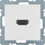 Berker B.kwadrat Hdmi lizdas, baltas