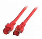Patchcord Rj45 Kat. 6 S/ftp Lszh 1.5m Raudonas
