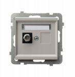 Sonata Vienvietis anteninis lizdas F, ka&scaron;myro spalvos