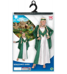 &bdquo;RENASSANCE QUEEN&ldquo; aksomas &ndash; žalias &ndash; (suknelė, galvos apdangalas)