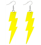 THE 80s NEON YELLOW THUNDER EARRINGS
