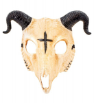 SATANIC RAM SKULL MASK hard plastic