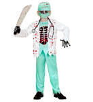 &bdquo;ZOMBIE DOCTOR&ldquo; (kruvinas &scaron;varkas su mar&scaron;kiniais ir kaulais, EVA krūtinė, kelnės, kepurė, veido kaukė, stetoskopas)