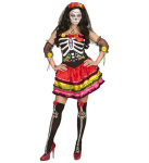 &bdquo;MOJER DIA DE LOS MUERTOS&ldquo; (suknelė, pir&scaron;tinės be pir&scaron;tų, kelnės iki &scaron;launų, galvos apdangalas su &scaron;ydu)