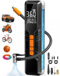 Padangų kompresorius automobiliui su manometru ir LED, 12V, 150 PSI