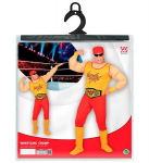 &bdquo;IMTYNIŲ ČEMPIONAS&ldquo; (raumenų kombinezonas, diržas, batų uždangalai, bandana)