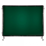 Suvirinimo ekranas, 3 dalių rėmas 174x234 cm, tamsiai žalia, ugniai atspari vinilinė medžiaga