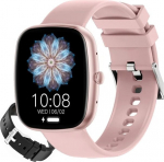 Smartwatch Gravity Gt18-1 moteri&scaron;kas, rožinis auksas, 2 dirželiai