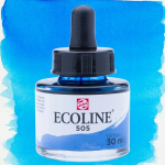Ecoline akvareliniai dažai 30ml, 505 Ultramarine &scaron;viesūs