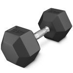 Plieninis hantelis HEX 1 X 17,5 kg &mdash; universalus sprendimas jėgos treniruotėms