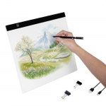B4 LED &scaron;viesos lenta, USB maitinimas, sekimo padas deimantinei tapybai.
