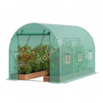 PE &Scaron;iltnamis augalams/pomidorams/daržovėms 292x196x190cm žalias