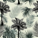 Vinilinė Lipni Plėvelė Su Palmėmis Yullpaper Žalia 44,5 X 300 Cm