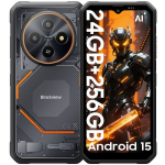 Telefonas Blackview Fort 2 6.56" 24GB+256GB 5000mAh 16MP AI Android 15 NFC Dual SIM GPS - Juoda