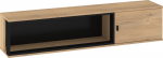 Meblocross Vegas Stovinti Spintelė, 150x33x32 cm, Ąžuolas/Juoda