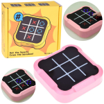 Elektroninis žaidimas "Kryžiukai-nuliukai" 4in1, rožinis