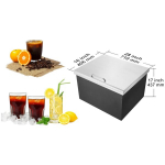 Įleidžiama ledo dėžė 82,6 L &ndash; lauko virtuvei ir barui
