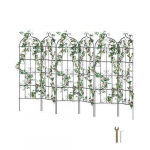 6 vnt. tvirtos metalinės sodo grotelės &ndash; 51 &times; 180 cm