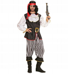 &bdquo;PIRATAS&ldquo; (paltas su žabotu, kelnės, diržas, batų užvalkalai, galvos juosta)