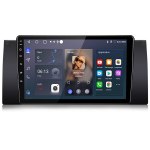 9 colio automagnetola radijas junsun Mercedes bmw 5er E39 7er E38 gps navigacija usb wifi bluetooth carplay fm vairo valdymo funkcija