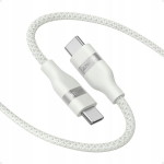 2x Anker USB-C &ndash; USB-C kabelis, 1,8 m, 240 W, pintas nailoninis, baltas
