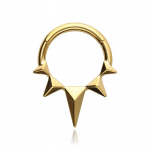 Titano Clicker Auskaras - Auksinis 1.2/8 mm