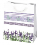 Dovanų mai&scaron;elis su levandų ra&scaron;tu 19x23x10,5cm