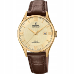 Vyri&scaron;kas laikrodis Festina F20010-5 su rudu odiniu dirželiu