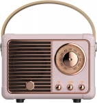 Retro Bluetooth garsiakalbis, rožinis