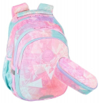 Kuprinė "coolpack" 2in1 "tie Dye" 1-3 klasei, rožinė