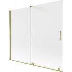 Vonios sienelė Mexen Velar, 180 x 150 cm, Gold/matinis stiklas