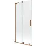 Vonios sienelė Mexen Velar L, 90 x 150 cm, Brushed copper/Transparent