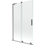 Vonios sienelė Mexen Velar L, 110 x 150 cm, Brushed gun gray/Transparent
