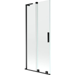 Vonios sienelė Mexen Velar L, 85 x 150 cm, Black/Transparent
